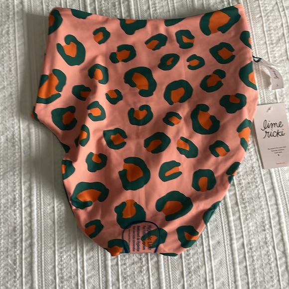 NWT Lime Ricki Peach Leopard / Jade Reversible Ultra High-Waist Bottom - Picture 6 of 6
